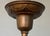 Copper 1930s Puritan 5-Light Flush Mount Copper-Plate Art Deco Chandelier, Slip Shades For Sale - Image 8 of 8