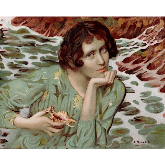 Lucien Hector Monod, La Voix des Sources, 1899, Original Lithograph For Sale