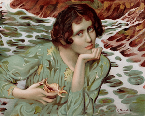 Lucien Hector Monod, La Voix des Sources, 1899, Original Lithograph