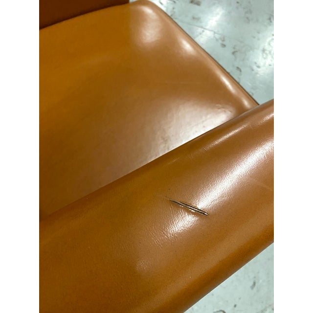 Tan 1960s Brown Leather Armchair "Sky" For Sale - Image 8 of 9