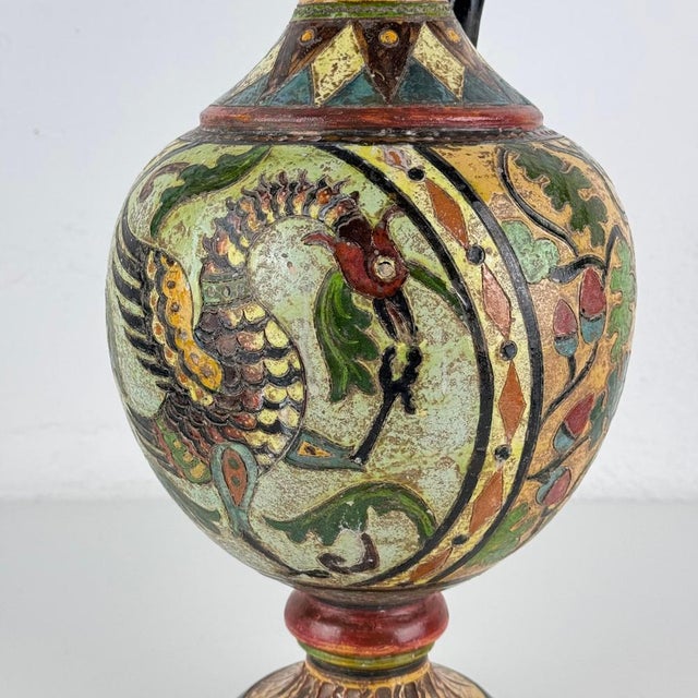 Large Vintage Art Deco Decorative Ceramic Jug, 1920s For Sale - Image 10 of 18