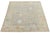 12x15 Hand-Knotted Modern Oushak Style Wool Area Rug – Muted Sage Floral Design For Sale - Image 10 of 10