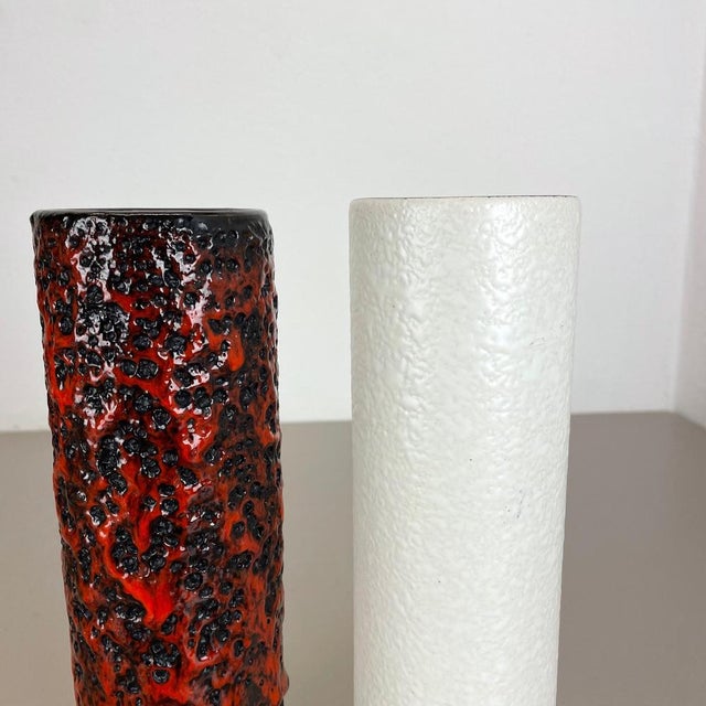 Fat Lava Pottery Vases from Jopeko, Germany, 1970s, Set of 2 For Sale - Image 13 of 18