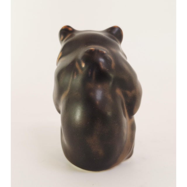 Royal Copenhagen Stoneware Bear Figurines by Knud Kyhn for Royal Copenhagen, 1940s, Set of 3 For Sale - Image 4 of 18