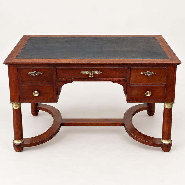 Empire Mahogany Flat Desk, 1890s For Sale - Image 10 of 10