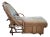 Vintage Adirondack Bent Willow, Velvet Mohair-Upholstered Chaise Lounge For Sale