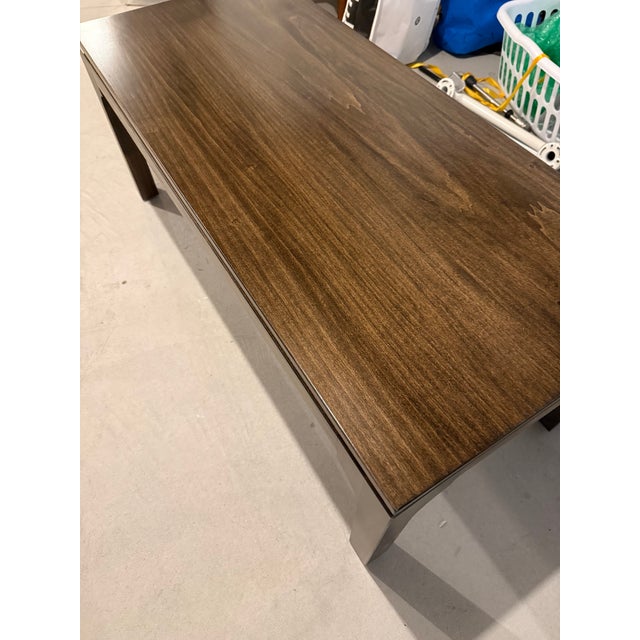 Brand New Custom Ming-Style Brown Stained Coffee Table For Sale - Image 4 of 7