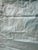 Jadeite Feedsack Yo Yo Quilt Trellis Pattern Floral Diamond Edges Queen Handmade 1930's For Sale - Image 12 of 17