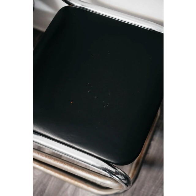 Chromed Steel Cantilever Chairs, 1980s, Set of 4 For Sale - Image 12 of 13