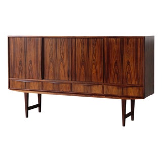 Scandinavian Rosewood Highboard Design by E.W. Bach, 1960s For Sale