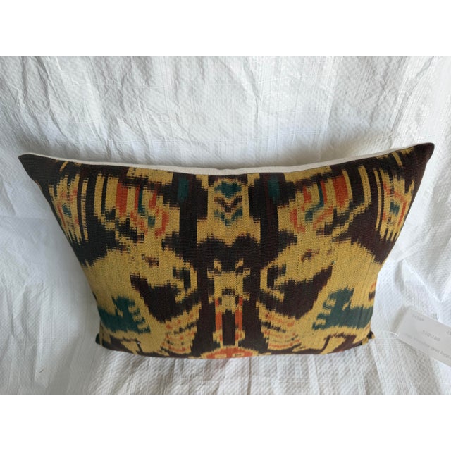 19th Century Mid 19th Century Antique Ikat Pillow For Sale - Image 5 of 7