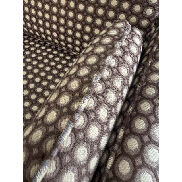 Mid Century Modern Mod Circles Print Plinth Base Sofa For Sale - Image 11 of 11