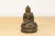 Asian Aged Brass Finished Metal Buddha Figure For Sale - Image 3 of 7