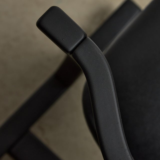 Black Leather Ergonomic Chair by Peter Opsvik for Stokke, 1983 For Sale - Image 15 of 17