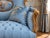 French 1920 French Artisan Louis XVI Gold Beech Velvet Settee For Sale - Image 3 of 11