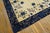 Beige Antique Peking Chinese Classic Traditional Floral Ivory Square 1880s Rug For Sale - Image 8 of 11