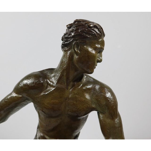 Metal A. Kelety, Art Deco Sower, 1930, Bronze For Sale - Image 7 of 18