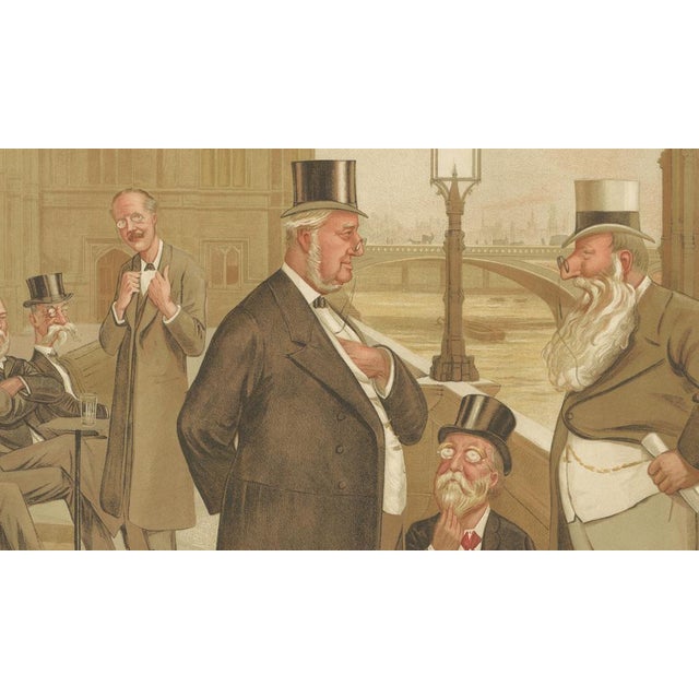 Sir Leslie Ward / Spy, Vanity Fair Political Caricature, Westminster Terrace Scene, 1893, Print For Sale - Image 9 of 11