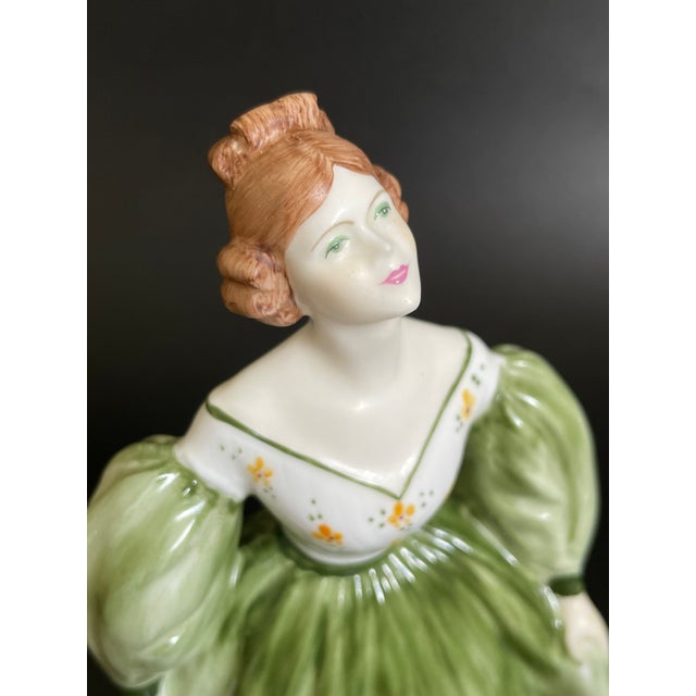 Pistachio Coalport Ladies of Fashion "Kelly" Figurine For Sale - Image 8 of 12