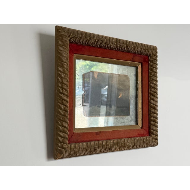 Early 20th Century Miniature Ship at Sea Oil Painting For Sale - Image 4 of 9
