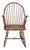 d.r. Dimes Continuous Arm Windsor Rocking Chair Bench Made in New Hampshire For Sale
