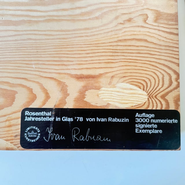 Annual Glass Plate by Ivan Rabuzin for Rosenthal, 1978 For Sale - Image 9 of 11