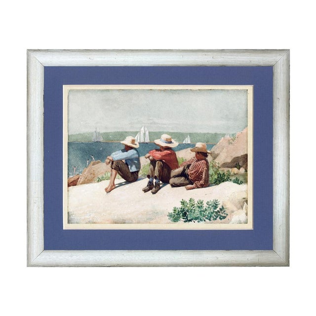 We combined three of our favorite Winslow Homer's watercolor painting prints, "Watching Ships, Gloucester" (c. 1875),...