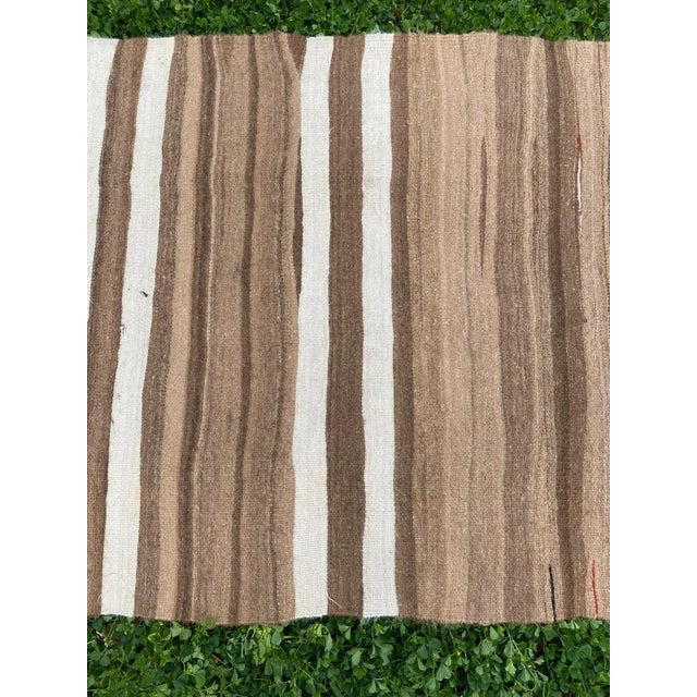 Beige Turkish Vintage Caucasian Long Kilim Runner Rug For Sale - Image 8 of 13