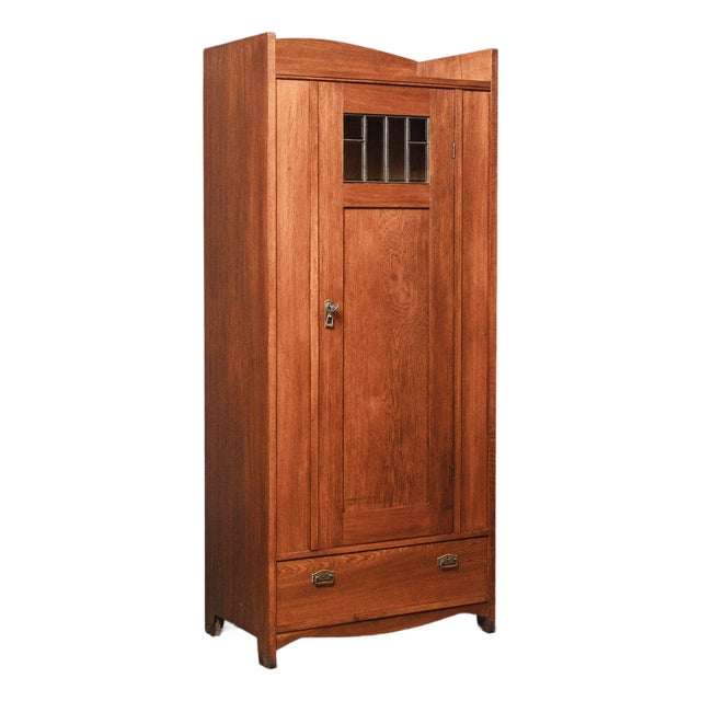 Art Nouveau Cabinet in Oak For Sale