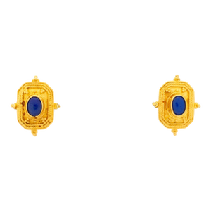 Etruscan Revival 22k Gold Granulation Earrings