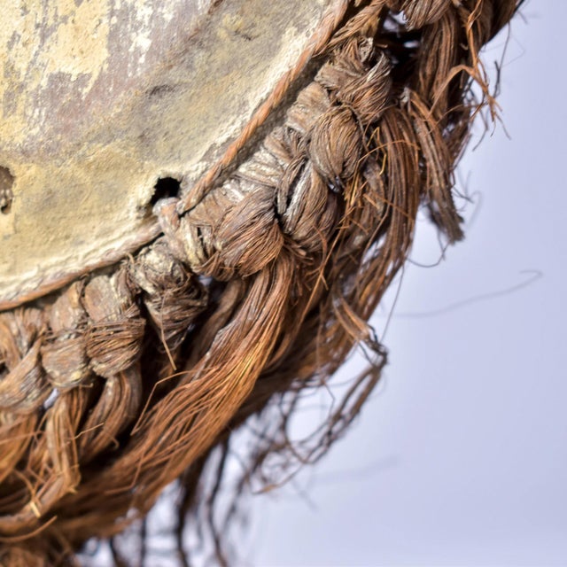 Wood Early 20th Century Lega Bearded Mask For Sale - Image 7 of 12