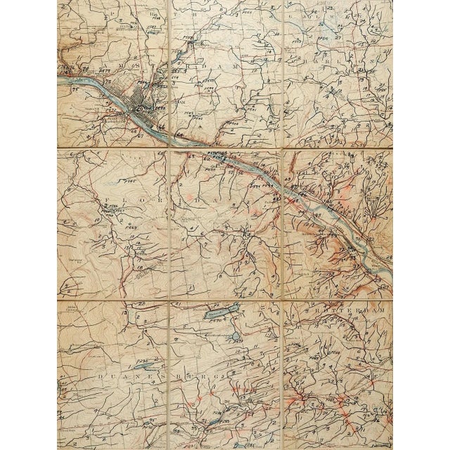 Amsterdam New York C. 1900 Us Geological Survey Folding Map For Sale In Seattle - Image 6 of 6