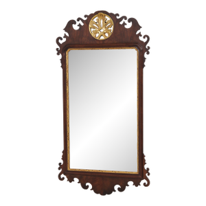 Henkel Harris Spnea Chippendale Mahogany Mirror