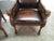 Theodore Alexander Pair of Mahogany Carved Leather Seat Chairs For Sale - Image 6 of 11