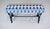 Antique Cast Iron Window Bench, Victorian, Ikat Upholstery, Usa For Sale - Image 4 of 11