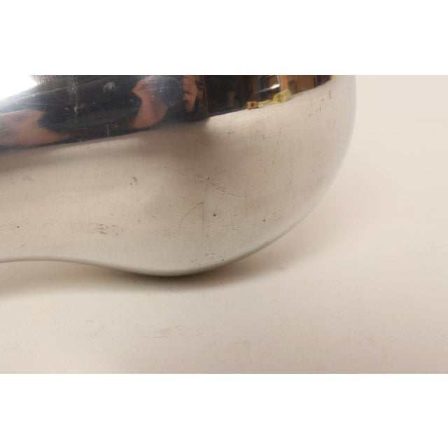 Swedish Art Deco Pewter and Brass Pear Vase by Björn Trägårdh for Svenskt Tenn For Sale - Image 9 of 14