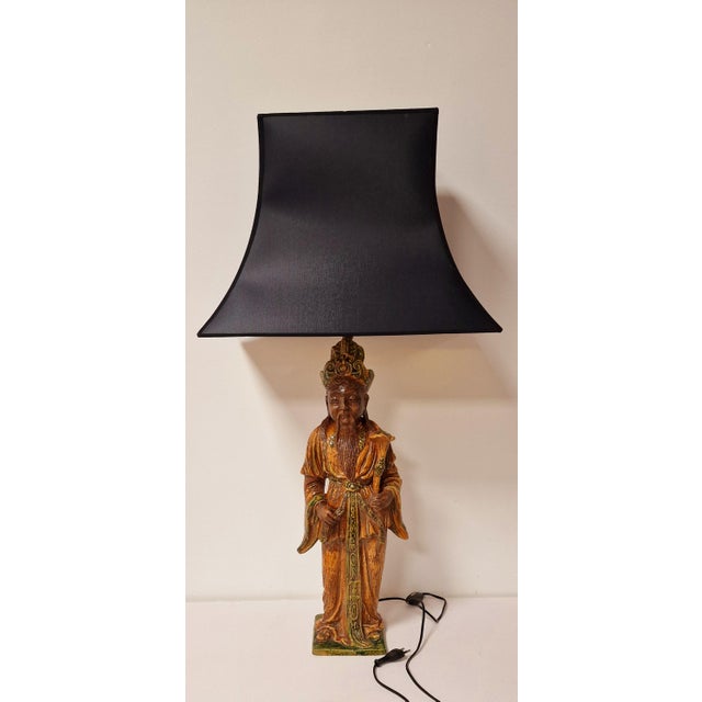 Terracotta Table Lamp in the style of Ugo Zaccagnini, 1960s For Sale - Image 15 of 15