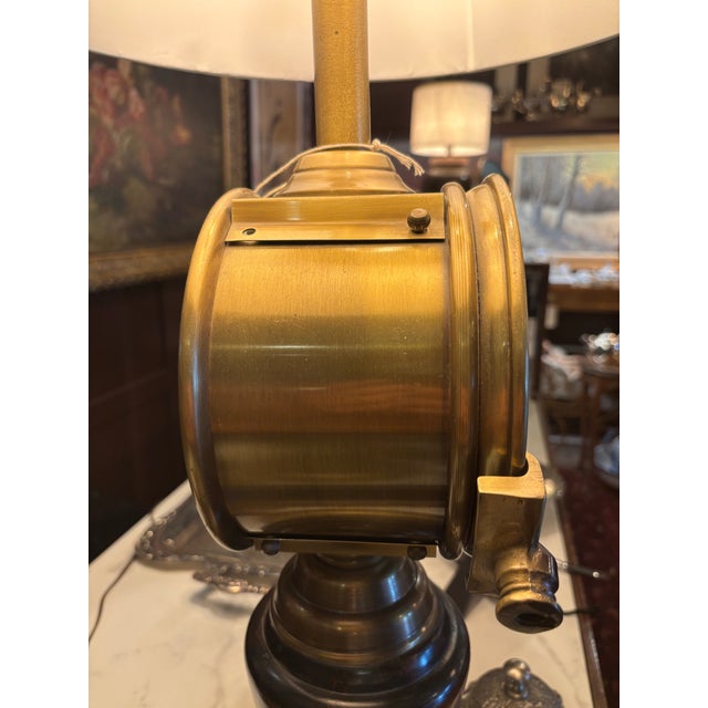Nautical Antique Baldwin-Brockett Ship’s Telegraph Lamp For Sale - Image 3 of 6