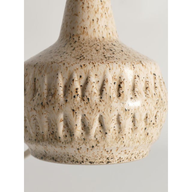 Mid-Century Modern Brown Speckled Stoneware Table Lamp by Ego, Sweden, 1960s For Sale - Image 10 of 18