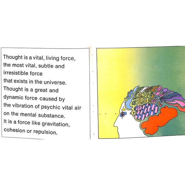 White "Thought, With the Words of Swami Sivananda, Himalayas" 1970 Max, Peter For Sale - Image 8 of 8