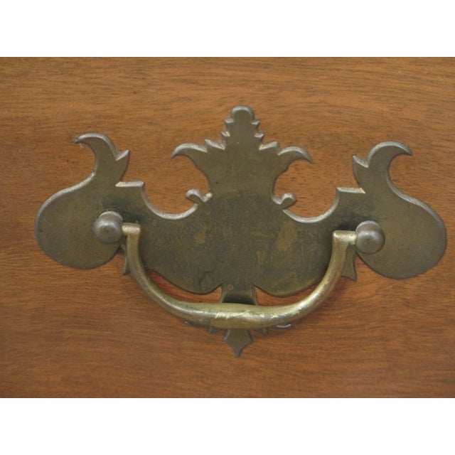 1960s Kittinger Colonial Williamsburg CW-1 Mahogany Slant Front Desk For Sale - Image 5 of 11