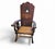 Monastery High Back Rush Seat Armchair, 1950s For Sale - Image 11 of 16