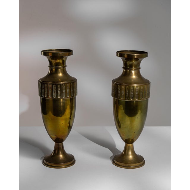Early 20th Century France Brass Vase For Sale - Image 4 of 15