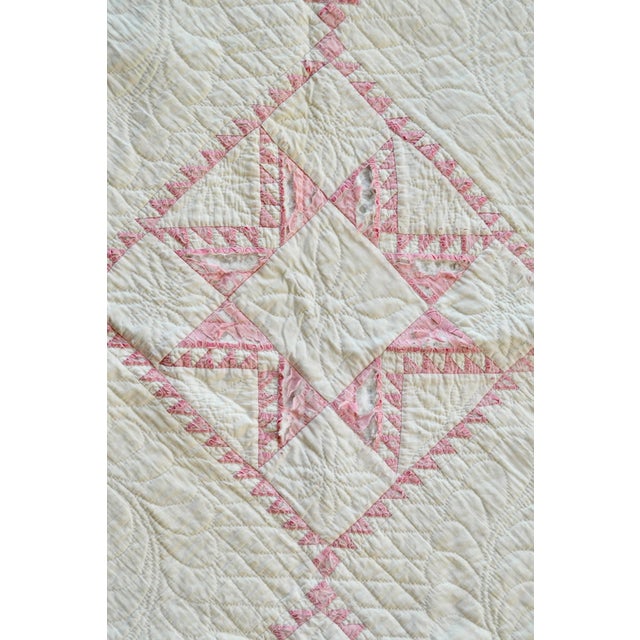 Early 20th Century Irish Chain Quilt For Sale - Image 9 of 11