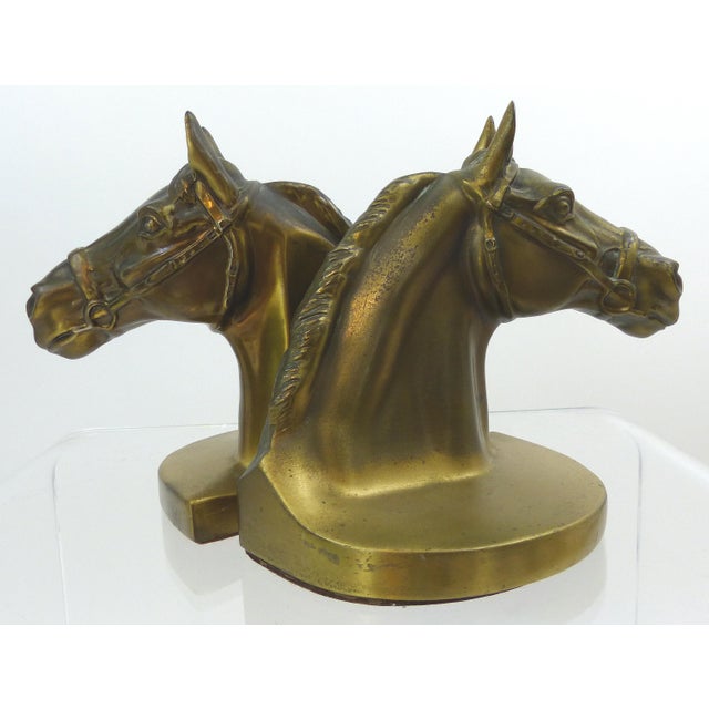 Vintage Brass HorseHead Bookends A Pair Chairish