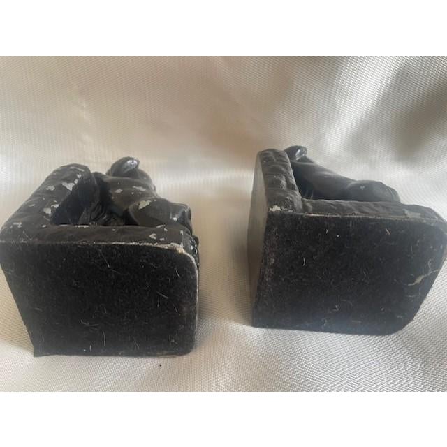 1920s Art Deco "Three Orphan Puppies" Cast Metal Bookends - A Pair For Sale - Image 9 of 9