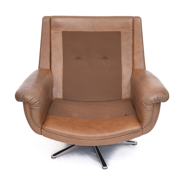 Animal Skin DS 31 Sofa and Swivel Lounge Chairs in Leather from de Sede, 1960s, Set of 3 For Sale - Image 7 of 18