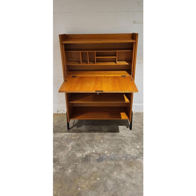 Mid-Century Modern Vintage Secretaire with Desk Function, 1950s For Sale - Image 3 of 12