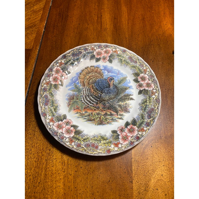 Beige 1 Churchill China Thanksgiving 10” Dinner Plate For Sale - Image 8 of 8