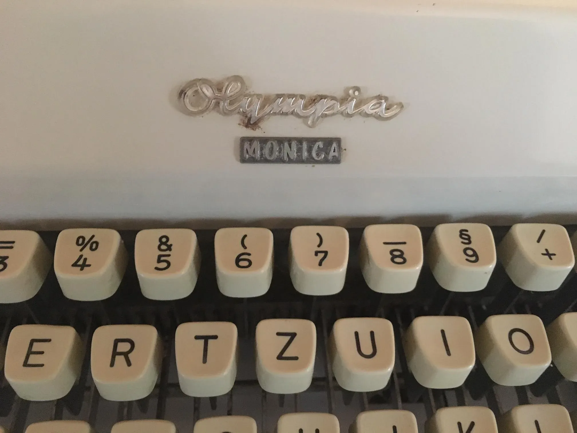 Vintage 1960s Olympia Monika Typewriter | Chairish
